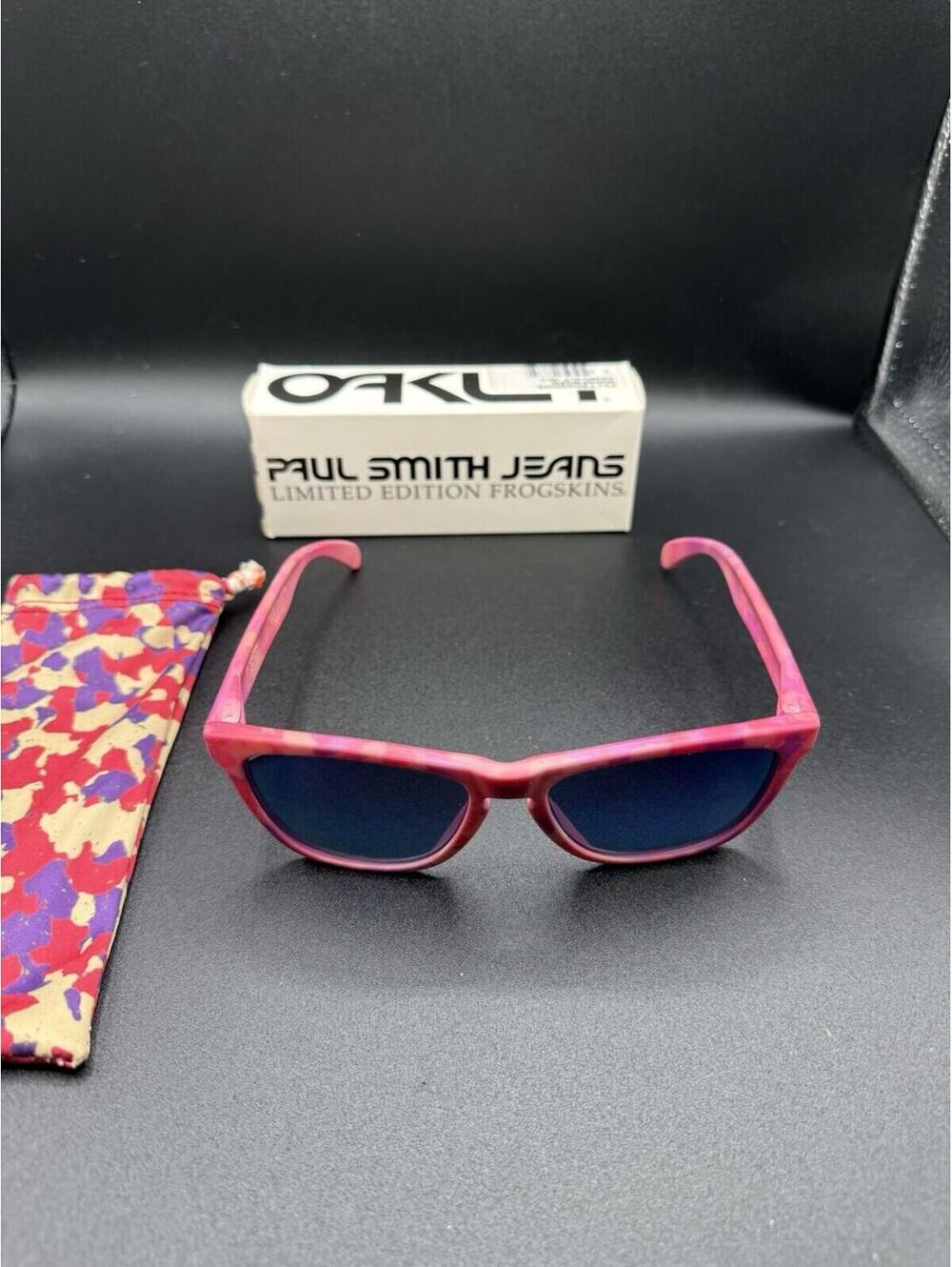 Oakley Paul Smith Rubberized Frogskin Camo Violet Iridium Lenses 24-102